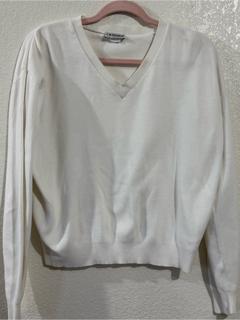 Crew Neck Women's Sweater in White - Classic Scoop